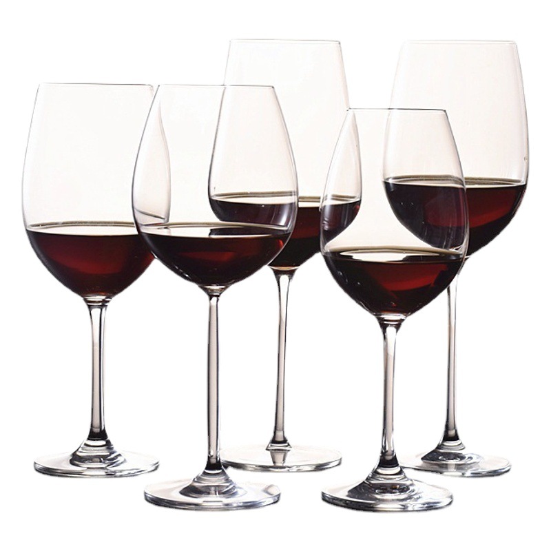 Cristal de cristal rojo copa de vino al por mayor traje 2 Cajas de Regalo vino conjunto Copa uva Borgoña Copa Burdeos logo