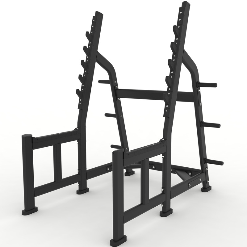 silla de empuje horizontal comercial en el gimnasio, estante de entrenamiento de empuje de pecho inclinado, cama de levantamiento de pesas multifuncional, silla de ejercicios de empuje horizontal interior