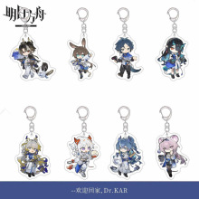 明日方舟游戏周边钥匙扣罗森联动QQ人表情包亚克力书包挂件饰品