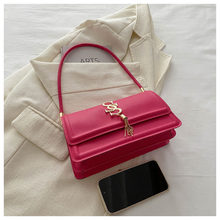 Personalized and Minimalist High-quality and Versatile Korean Version Bag for Women's Bag 2024 Spring New Car Sewn Single Shoulder Underarm Handbag_voghion.com