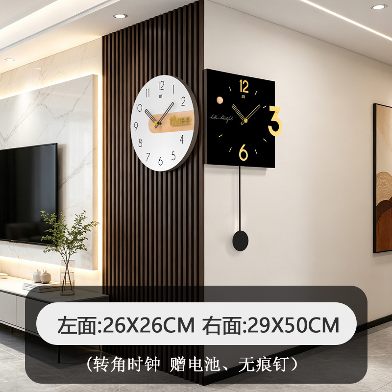 WM2606 코너시계 [왼쪽 26X26CMCM 오른쪽 29X50CM]