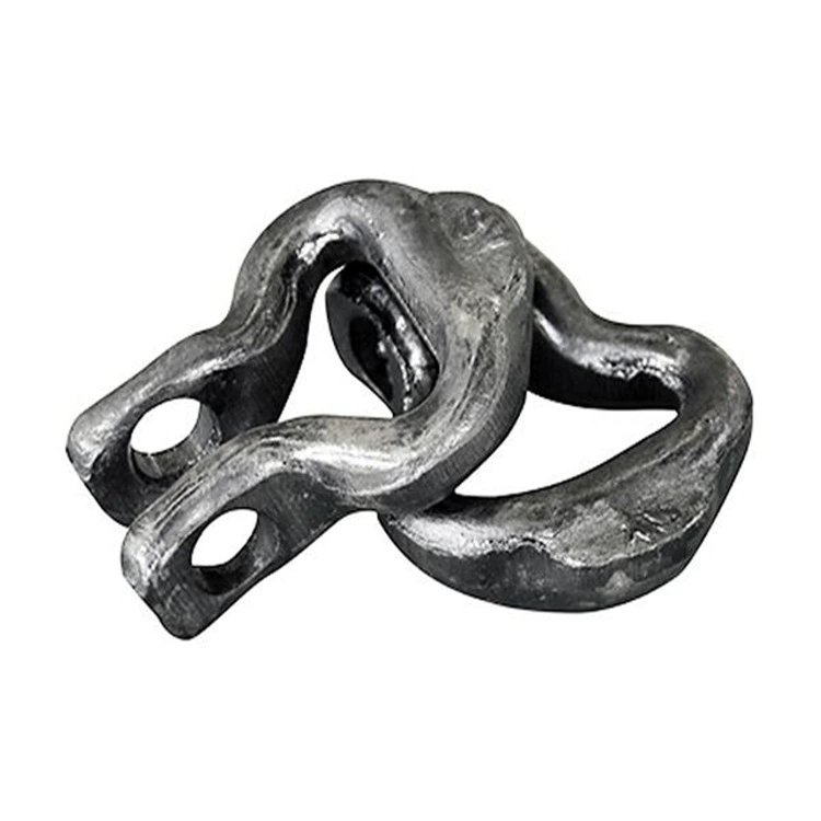 Открытое кольцо 22x86, кованое кольцо-цепочка с двумя отверстиями, аксессуары для машинного скребка из непрессованного камня Кольцо-подкова 22*86
