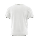 ZH8102-DK男女同款潮牌拼接时尚通勤假两件亨利领针织短袖T恤，男装针织衫/毛衣，星座614