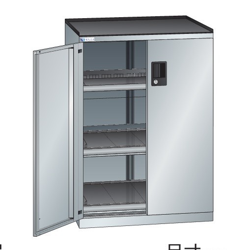 双门工具柜玻璃门储物柜车间储物柜钢制储物柜冠久供静音万向轮