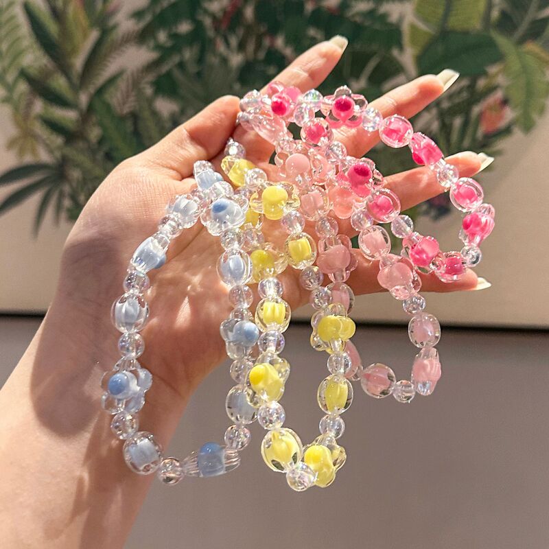 Wholesale Little Red Book Acrylic Beads Mobile Phone Chain Pure Handmade Beaded Keychain Accessories Female Student Keychain