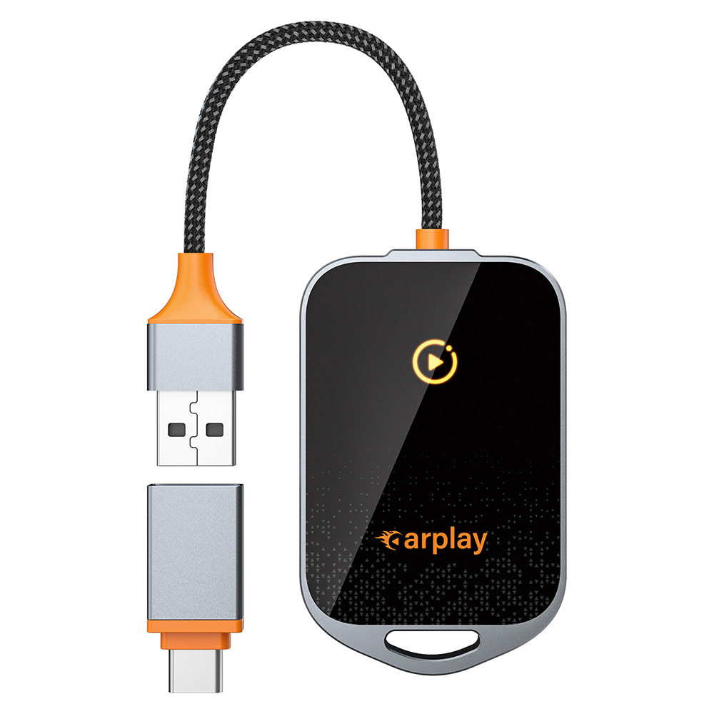 Cross-Border Hot-Selling Carplay Box Wired to Wireless Screen Projection Apple Car-Machine Interconnection Carplay Conversion Box