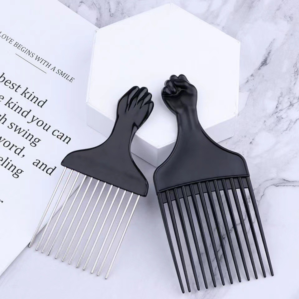 Fabricante al por mayor peinado de acero cabezal de aceite de corte de cabello gran espalda peinado de plástico peinado de acero punta de cola peinado