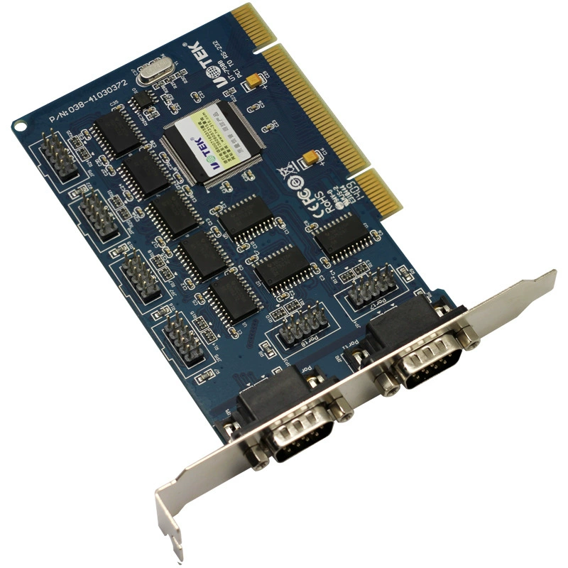 Yutai UT-7588 PCI карта расширения на 8 портов RS232, многопортовая консольная плата с терминалами DB9