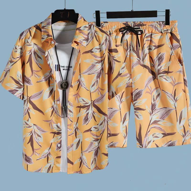 (류지아) T3018 옐로우 [세트] 셔츠+반바지