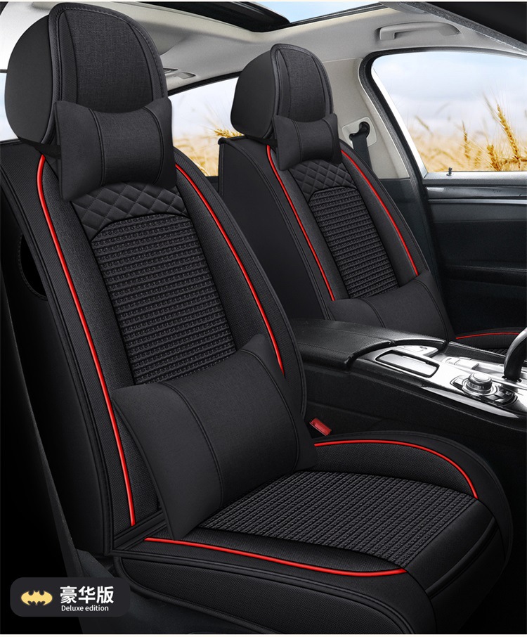 New All-Inclusive Linen Four-Season Cushion Car Seat Cushion Seat Cushion Cover Manufacturer Dropshipping Amazon