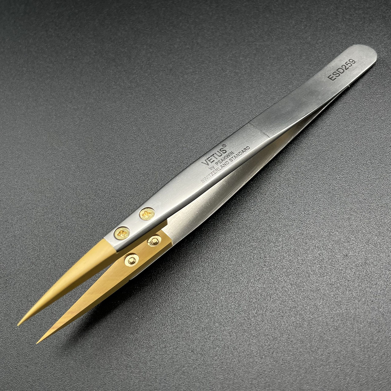 维修工具 黄杨木防磁镊子 精密尖嘴绝缘修理配件不伤字面表针工具