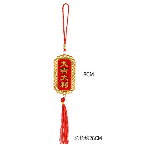 Fiesta del Dragón accesorios colgantes colgantes hechos a mano DIY material linterna de bambú cuerdas coloridas bolsas de incienso perfumadas escoba y coleta