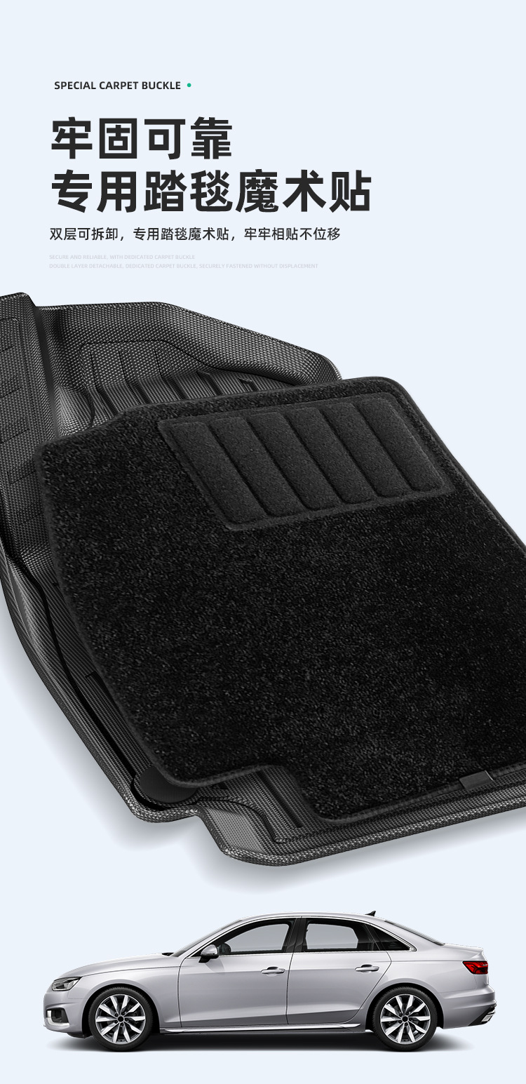 Suitable for 21-23 Audi A4 Avant/24 Audi A5 Car Floor Mats Tpe Floor Mats Trunk Mats