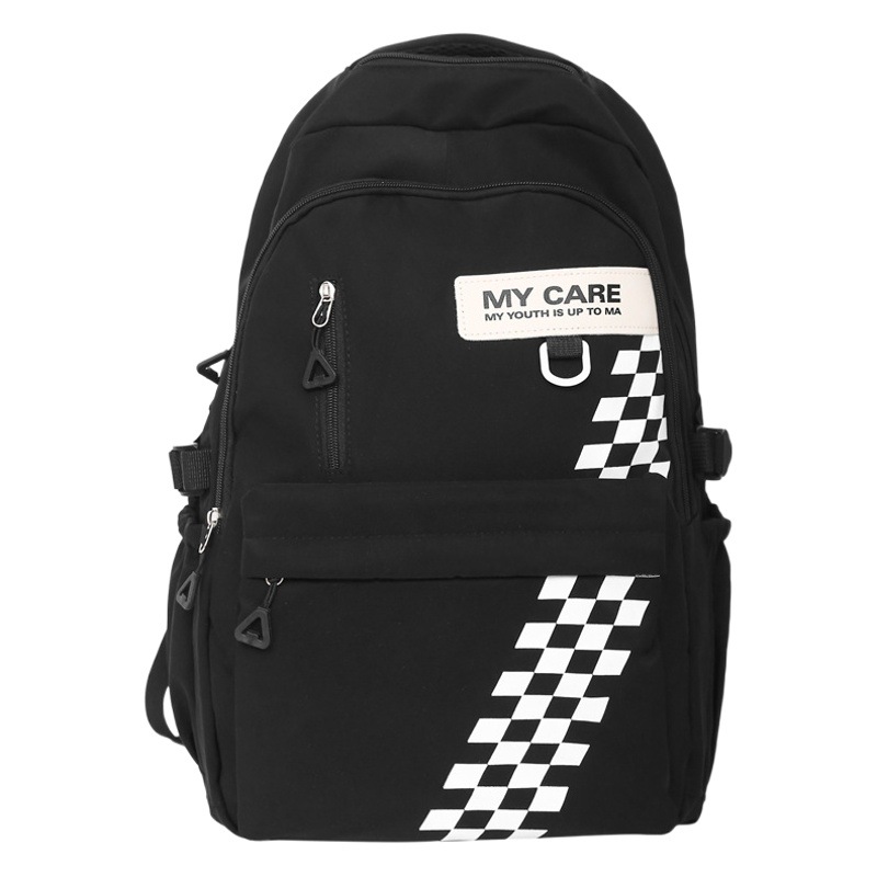 Mochila escolar transfronteriza masculina mochila de estudiante de secundaria para reducir la carga de gran capacidad mochila de computadora de 15,6 pulgadas hembra