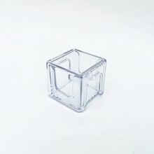 巧克粉盒透明塑料亚力克九球中式八球斯诺克正方体台球枪粉巧克套