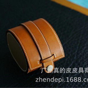 Cross-border hot selling leather watch box men's first layer cowhide watch storage box holiday gift