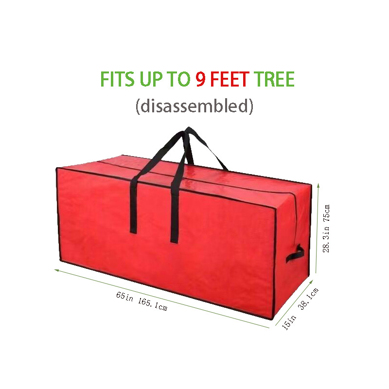 Suministro directo de fábrica bolsa de almacenamiento de decoración navideña bolsa de almacenamiento de árbol de Navidad extra grande a prueba de polvo y humedad para el hogar navideño