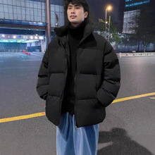 冬季新款加厚棉衣外套男潮流情侣装面包服宽松帅气立领棉袄跨境