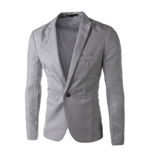  Summer New Men's Slim Fit Solid Color Single-Breasted Suit Youth Men's Casual Suit Jacket