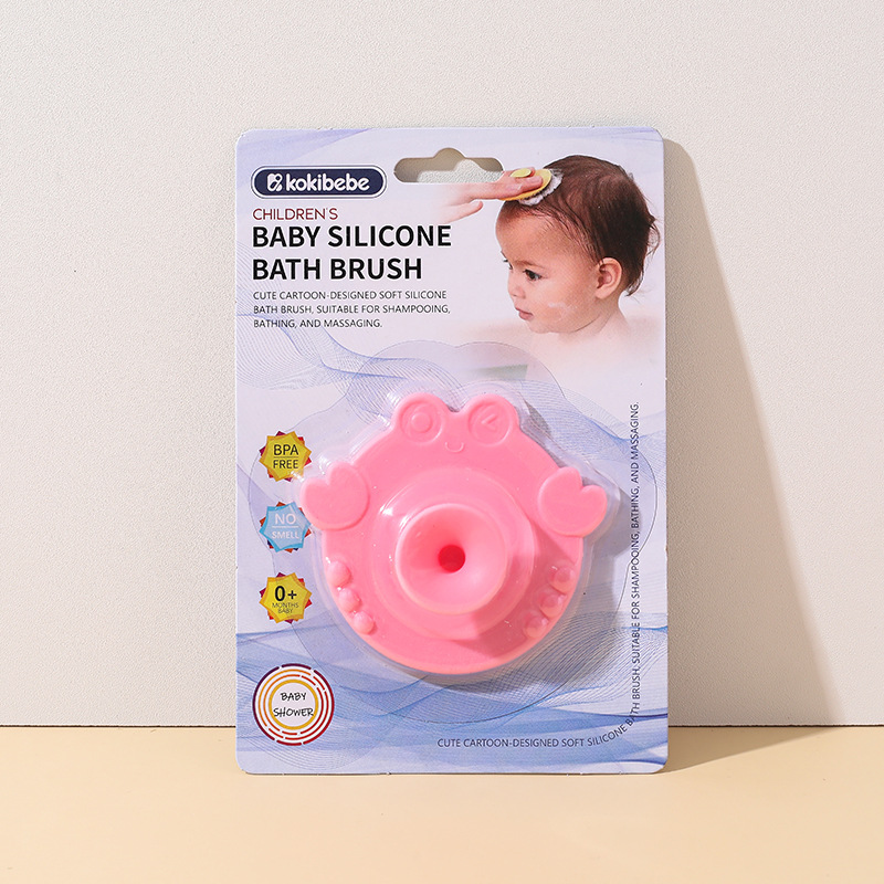 Cepillo de lavado facial de silicona para bebés multiusos Cepillo de champú para bebés Cepillo de baño Cepillo de champú de masaje de baño para niños