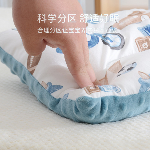 Children's Pillow Soothing Pillow Doudou Pillow 1-6 Baby Pillow Infant Nap Touch Granular Velvet 3D Children's Pillow
