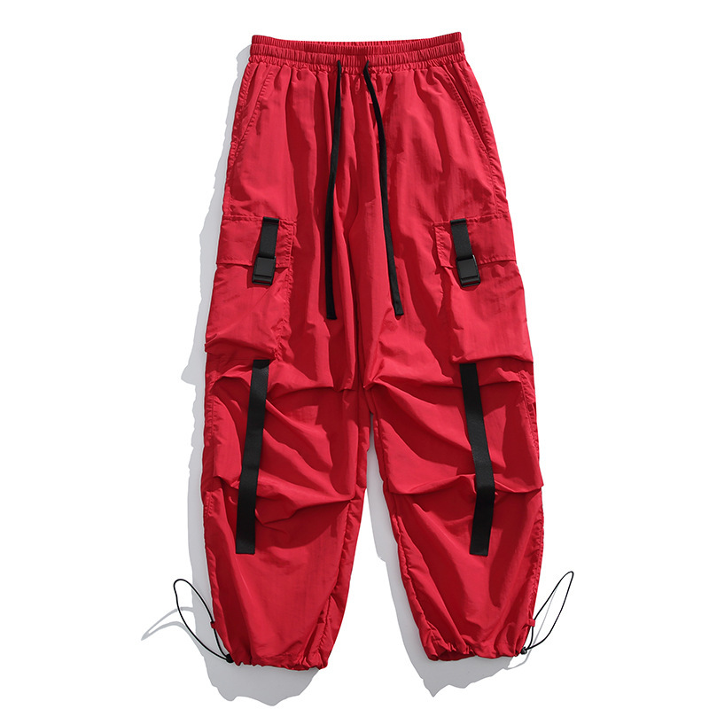 Cross-Border Men's Workwear Jogger Pants, Wide-Leg Pants, Skirt Pants, Loose American-Style Multi-Pocket Straight Pants, Foreign Trade Dropshipping