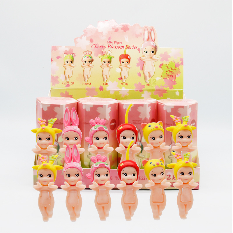 クロスボーダーエンジェル桜ウサギブラインドボックス装飾人形デスクトップ車のフィギュア装飾品おもちゃ卸売|undefined