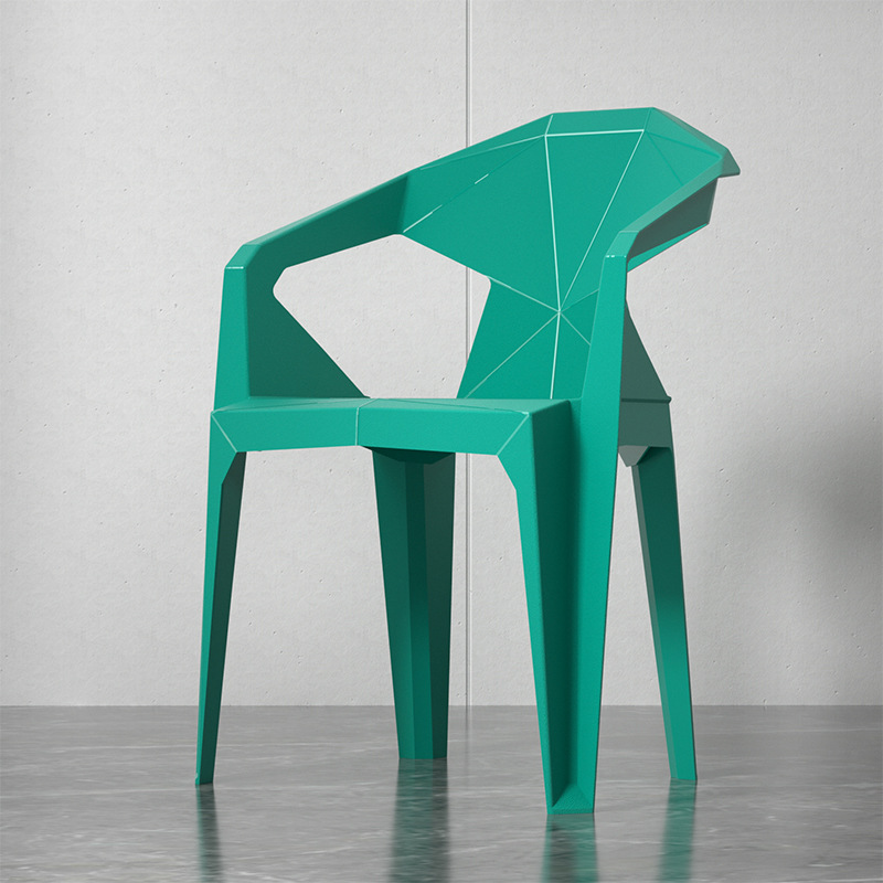 [그린] 두꺼워진 등받이 의자 [높이 45cm]