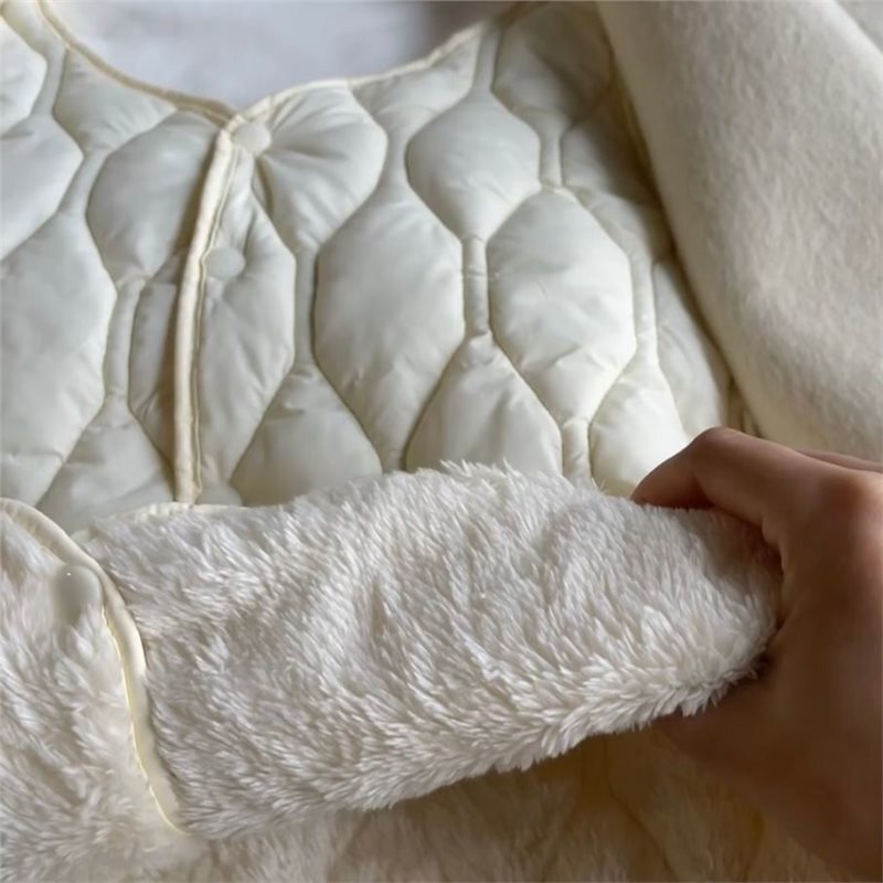 Little Red Book Blogger's Same Popular Autumn and Winter down Cotton Vest, Slim Fit Inner Wear, Cold-Proof Short Warm Liner Vest