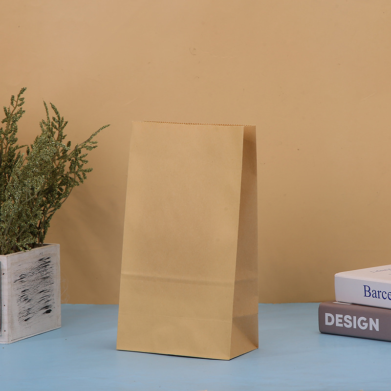 Bolsas de papel Kraft de color sólido para alimentos, dulces, fiestas de cumpleaños, regalos, diseño creativo de boutique