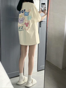 Футболка oversize из хлопка с короткими рукавами, унисекс, летняя футболка, свободный покрой S–3XL