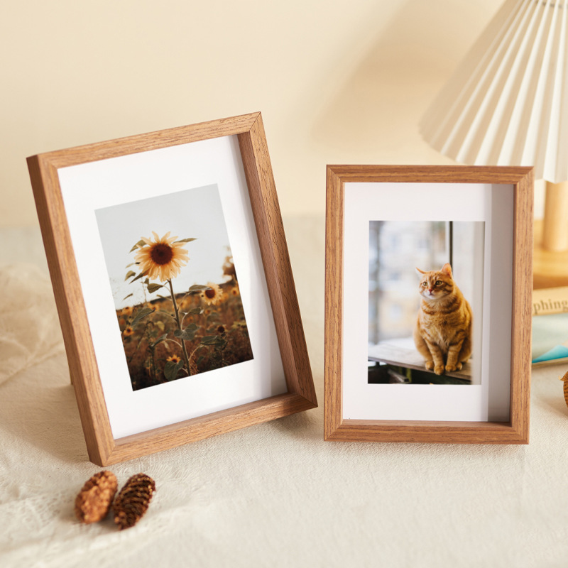 Wooden photo frame table wholesale 67810 inch a4 creative children's photo studio wedding photo frame wall hanging decorative picture frame
