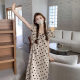 Small Summer New Puff Sleeve Korean Style Elegant Polka Dot Gentle Style Lace Sweet Loose Age-reducing dress