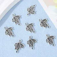 Двусторонняя двойная подвеска маленькая бабочка подвеска DIY ювелирные аксессуары из цинкового сплава подвеска ожерелье серьги аксессуары браслет материал