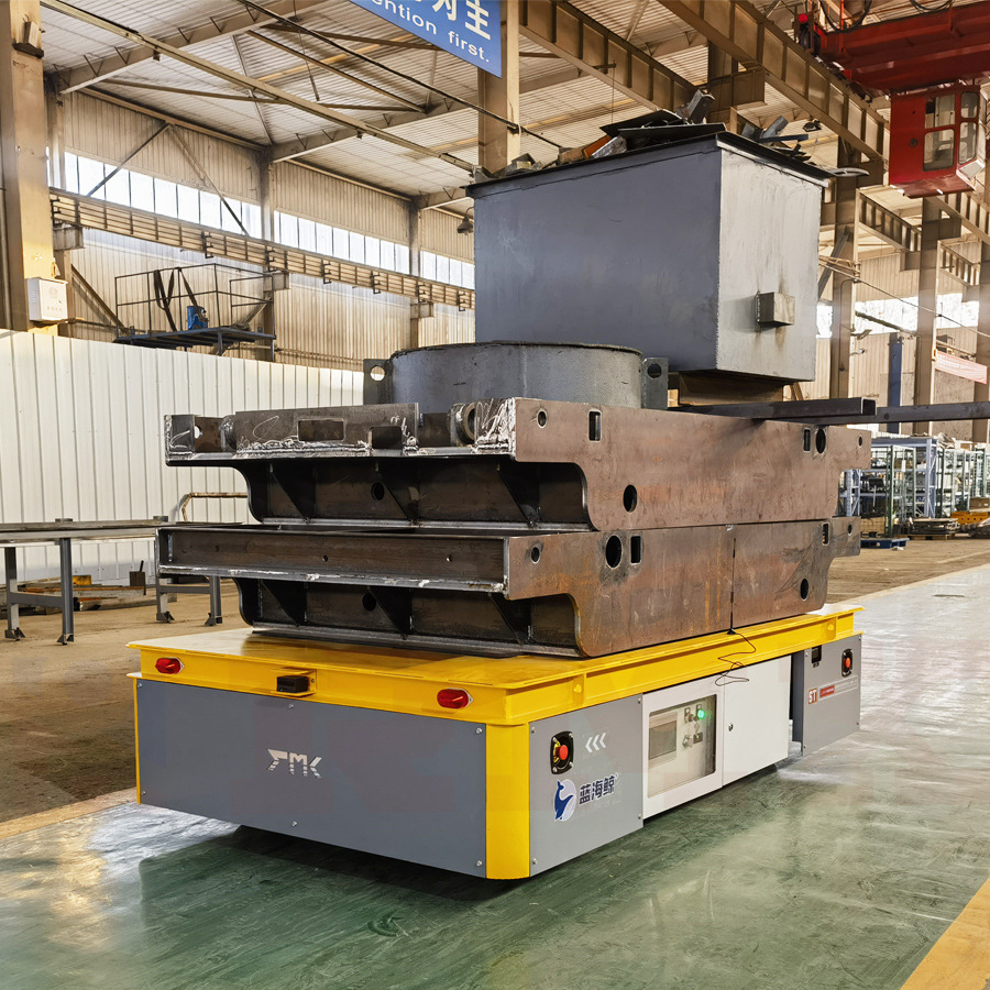 车间转运电动平车 厂区横向过跨地轨车 无轨平车【睿迈科】