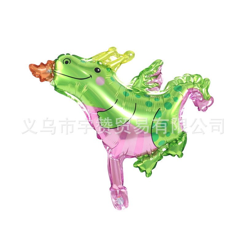 Mini bola de dibujos animados animal calle venta código de exploración pequeño regalo bola de ola bola interior bola de aluminio globo de película globo de empuje