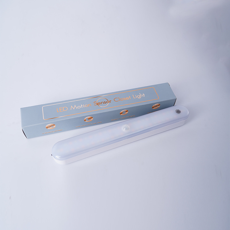 Luz de noche LED luz de inducción del cuerpo humano habitación larga en el hogar carga USB gabinete de vino de succión magnética armario armario luz de pasillo