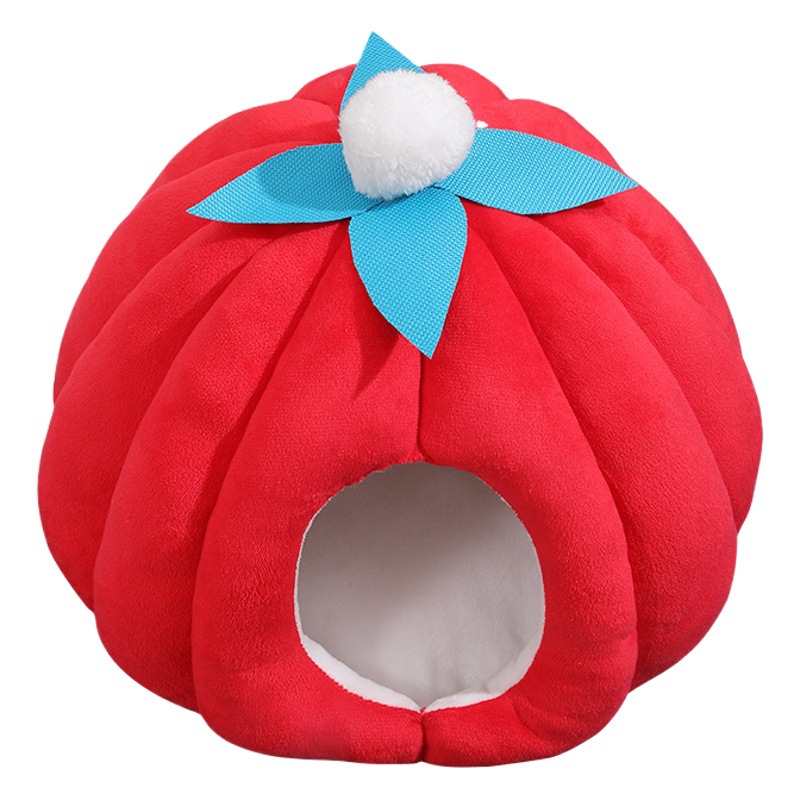 Perrera Pumpkin Nest invierno cálido totalmente cerrado de Peluche nido de gato Pumpkin Nest Four Seasons PET House CAT supplies