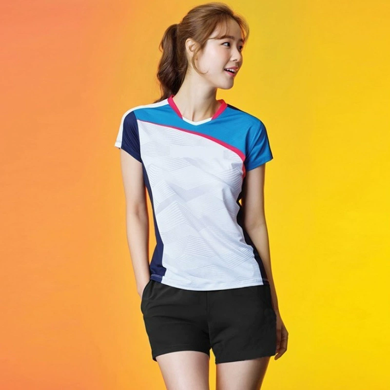 Summer uniform for badminton, quick dry set for training, with short sleeve