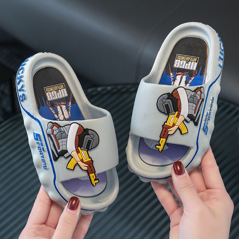 Zapatillas para niños Nueva caricatura suave inferior antideslizante hogar baño Baño padre-hijo hombres y mujeres zapatos de bebé