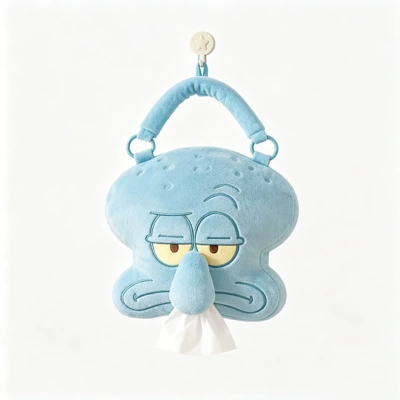 New Cute Squidward Hanging Tissue: Car tissue box/set