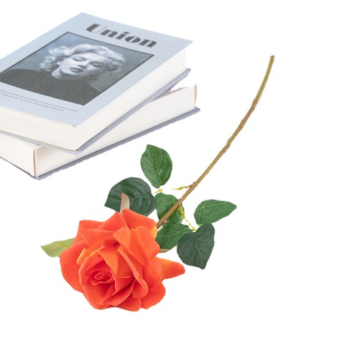 Single Hydrating Rose for Valentine's Day Gift, Cross-border Simulation Plant, Simulation Rose, Hand Feel, Wholesale