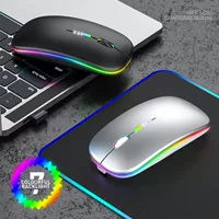 Мышь с зарядкой, бесшумная для ноутбука, на заказ, Bluetooth