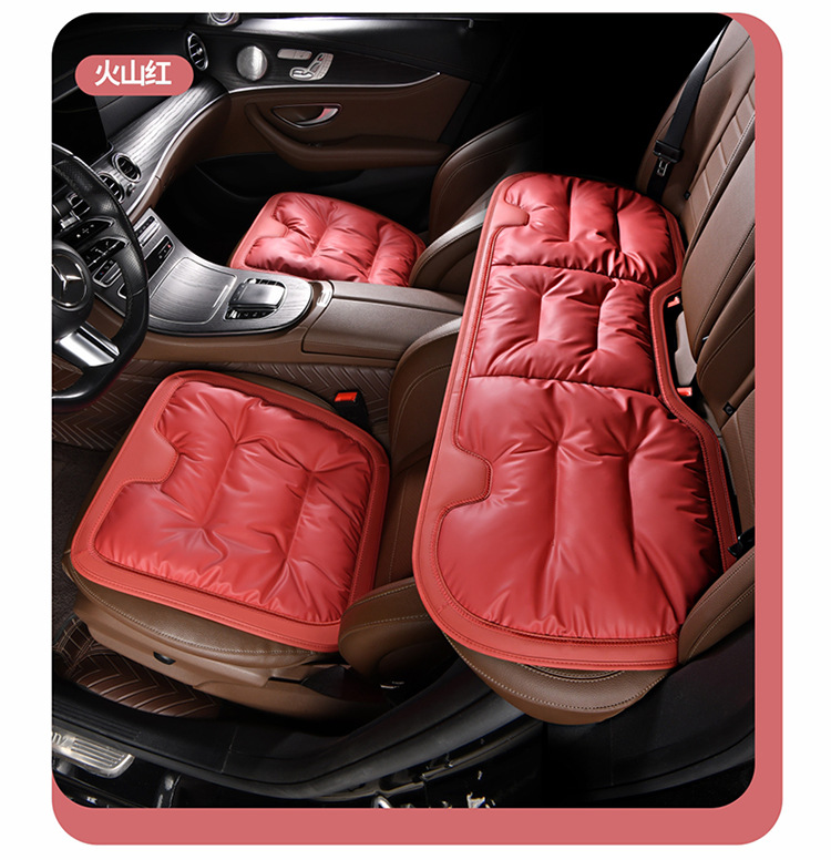Car winter seat cushion three-piece main driver's seat single-piece rear seat cushion four seasons universal suit car supplies
