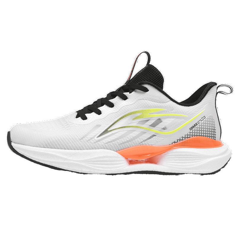 Juvenil ultra ligero ventilador amortiguador zapatos de maratón para hombres y mujeres, zapatos casuales de carbono con suela blanda