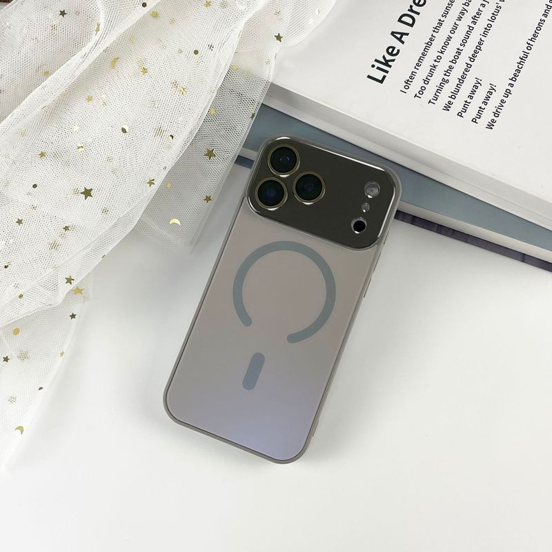 AG磨砂大视窗C形宽磁吸适用iPhone17promax手机壳苹果16Pro保护套|undefined