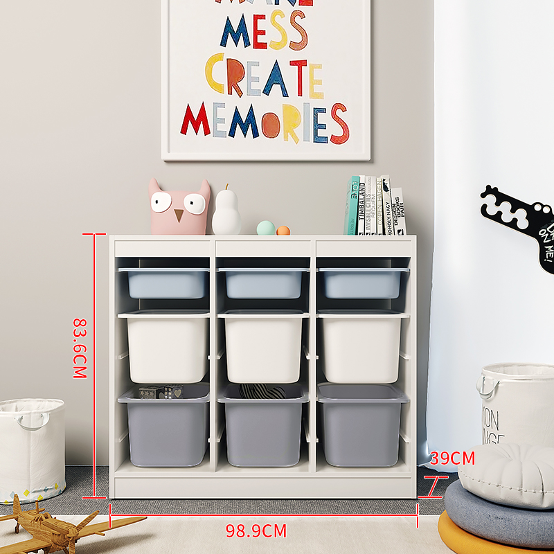 ∅∅∅ααα 밀키 화이트 3x5 장난감 캐비닛 ∅∅∅ααα