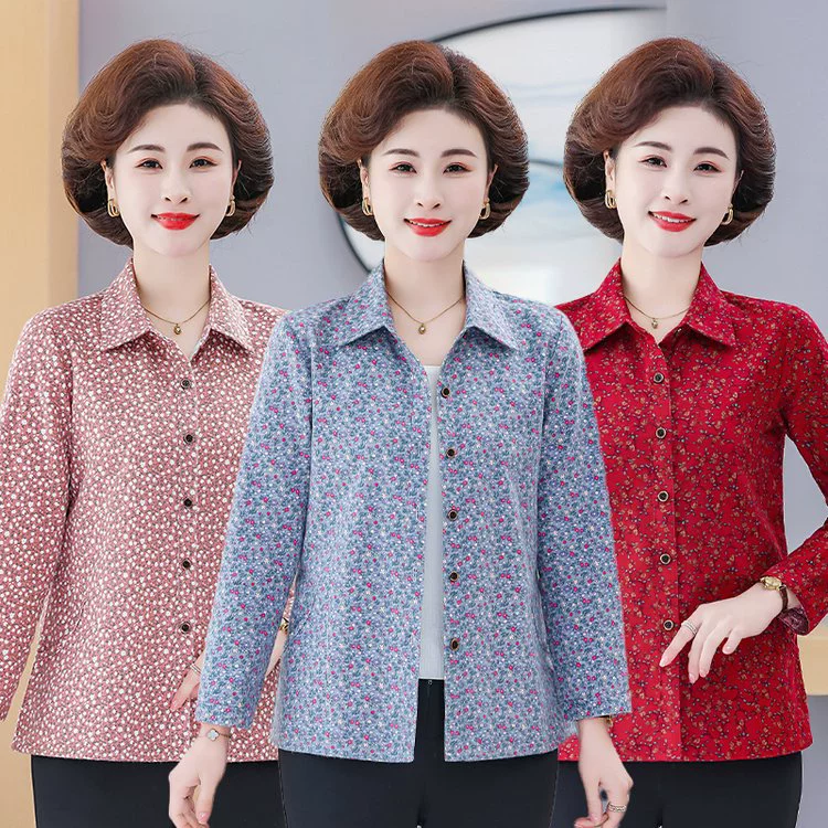 Мама весна и осень хлопковые рубашки с длинными рукавами весной