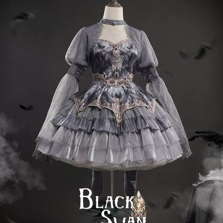 Dress, swan, Lolita style