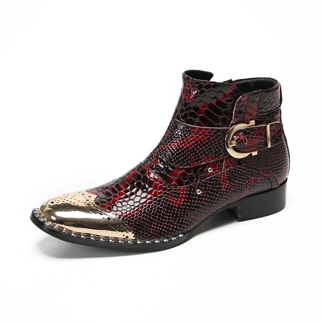 Британские кожаные туфли с квадратными головами